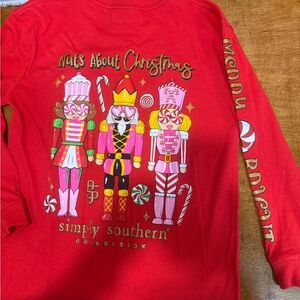 Simply Southern Festive Red Nutcracker Sweatshirt